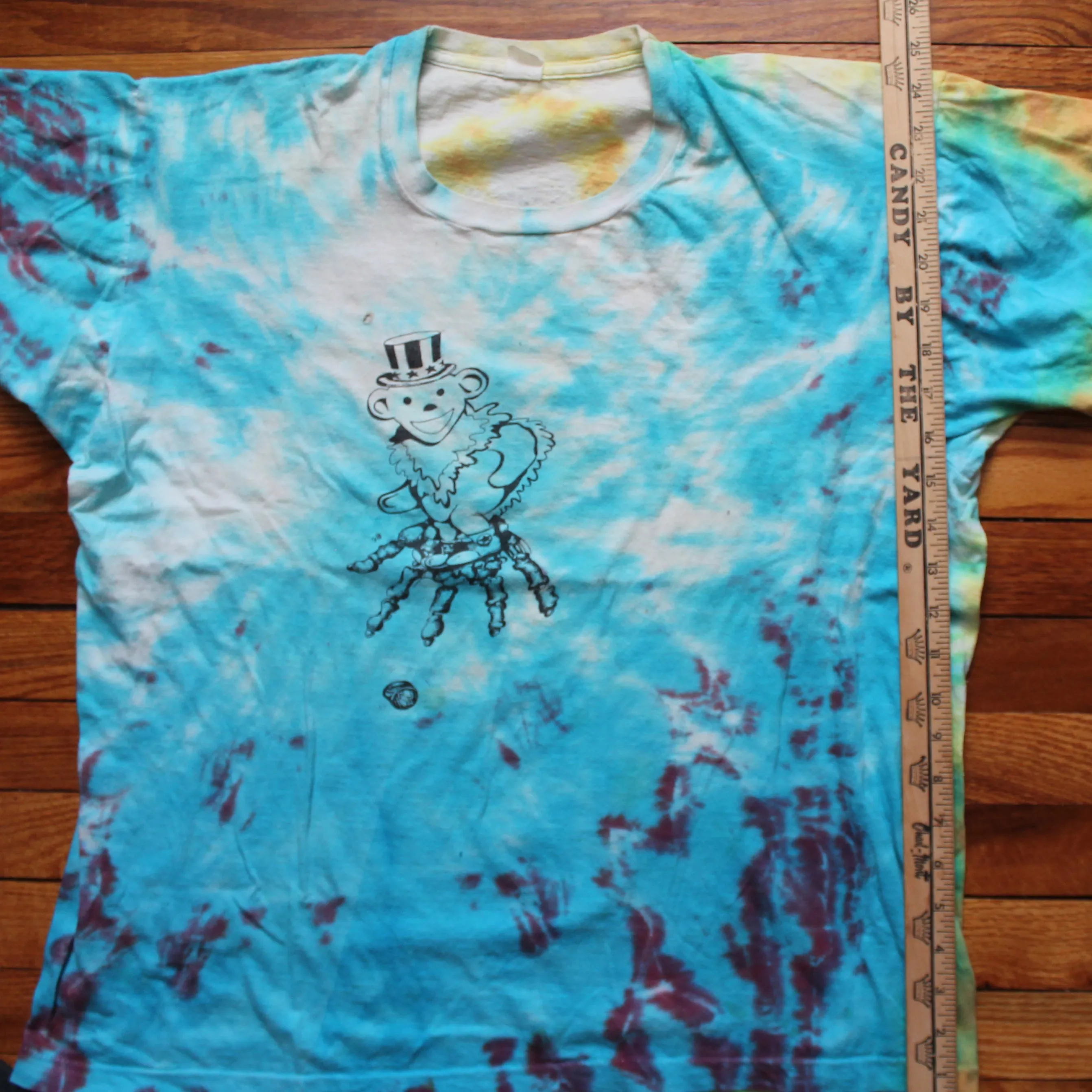 1987 Grateful Dead tie dye concert shirt