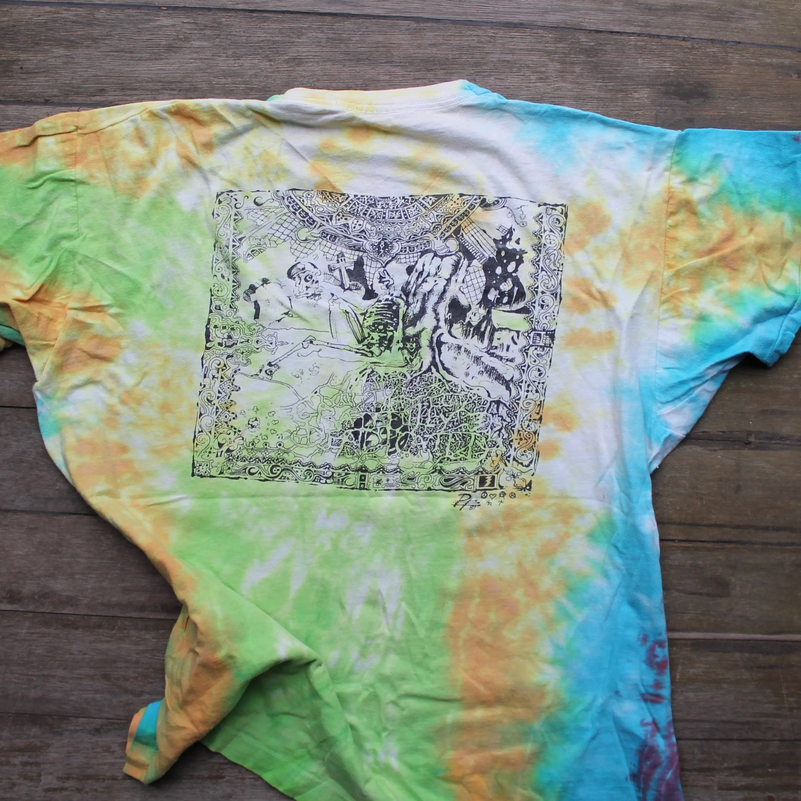 1987 Grateful Dead tie dye concert shirt