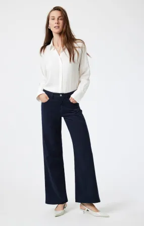 ALENA WIDE LEG IN MIDNIGHT LUXE TWILL