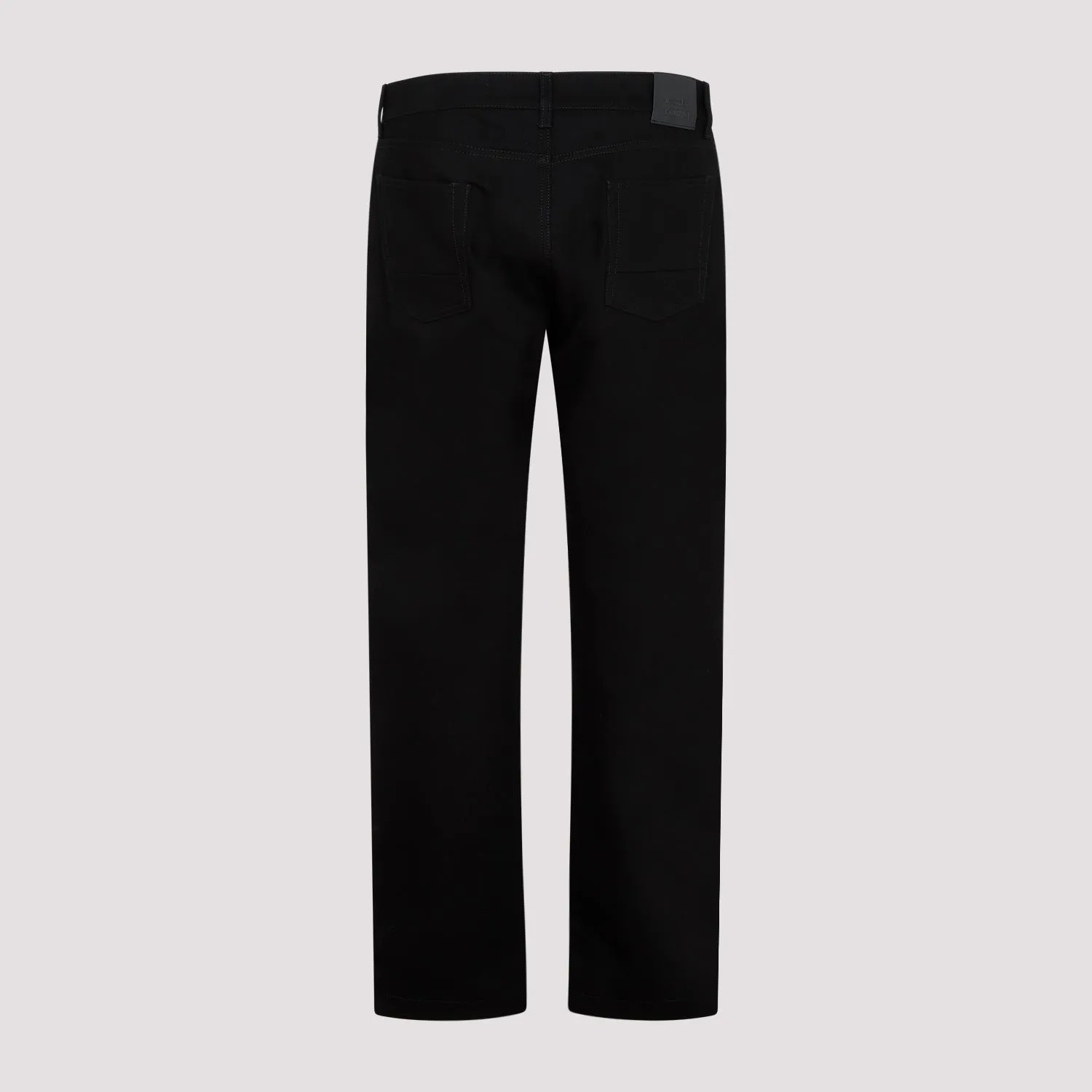 ALEXANDER MCQUEEN Black Eyelet Cotton Jeans for Men - SS23