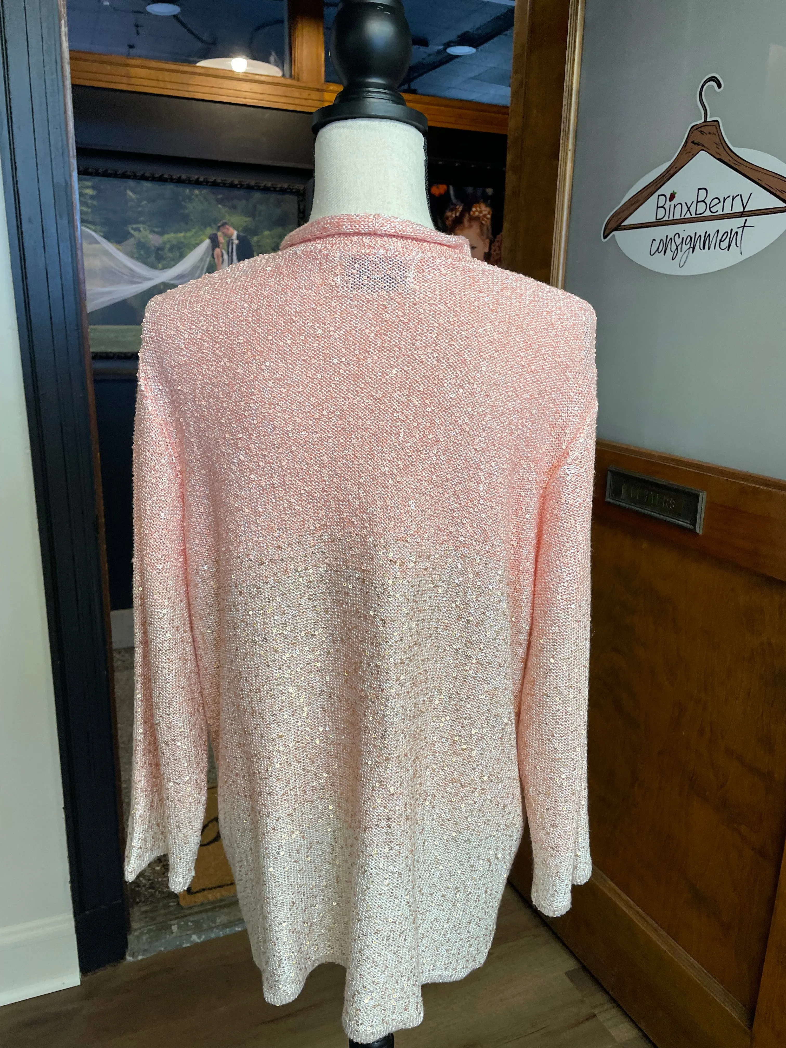 Alfred Dunner Sparkle Cardigan (1X)