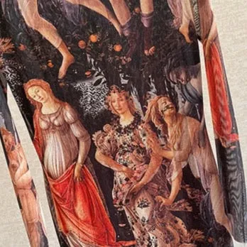 Amalfi Renaissance Painting Prints Tissue Dress