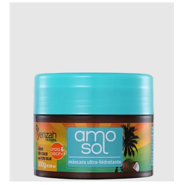 Amo Sol Ultra Moisturizing Coconut Beach Pool Sun Protection Mask 300g - Yenzah