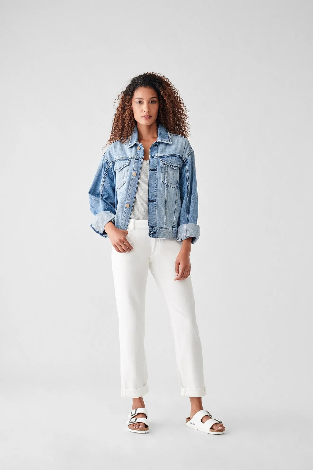 ANNIE CROPPED JEAN JACKET EATON