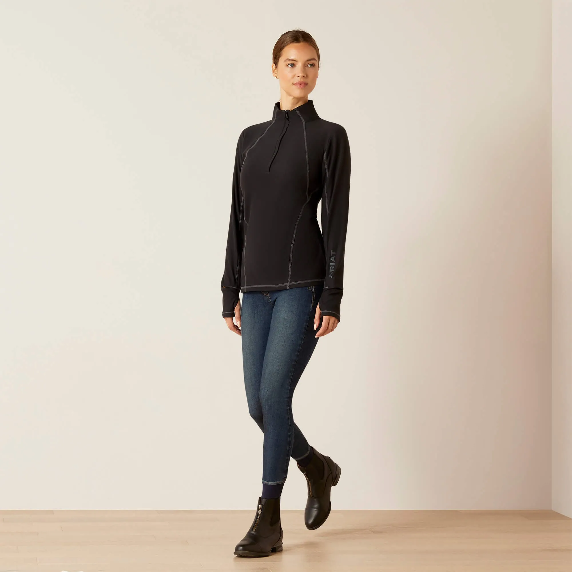 Ariat Ladies Ardent Long Sleeve Base Layer - Black