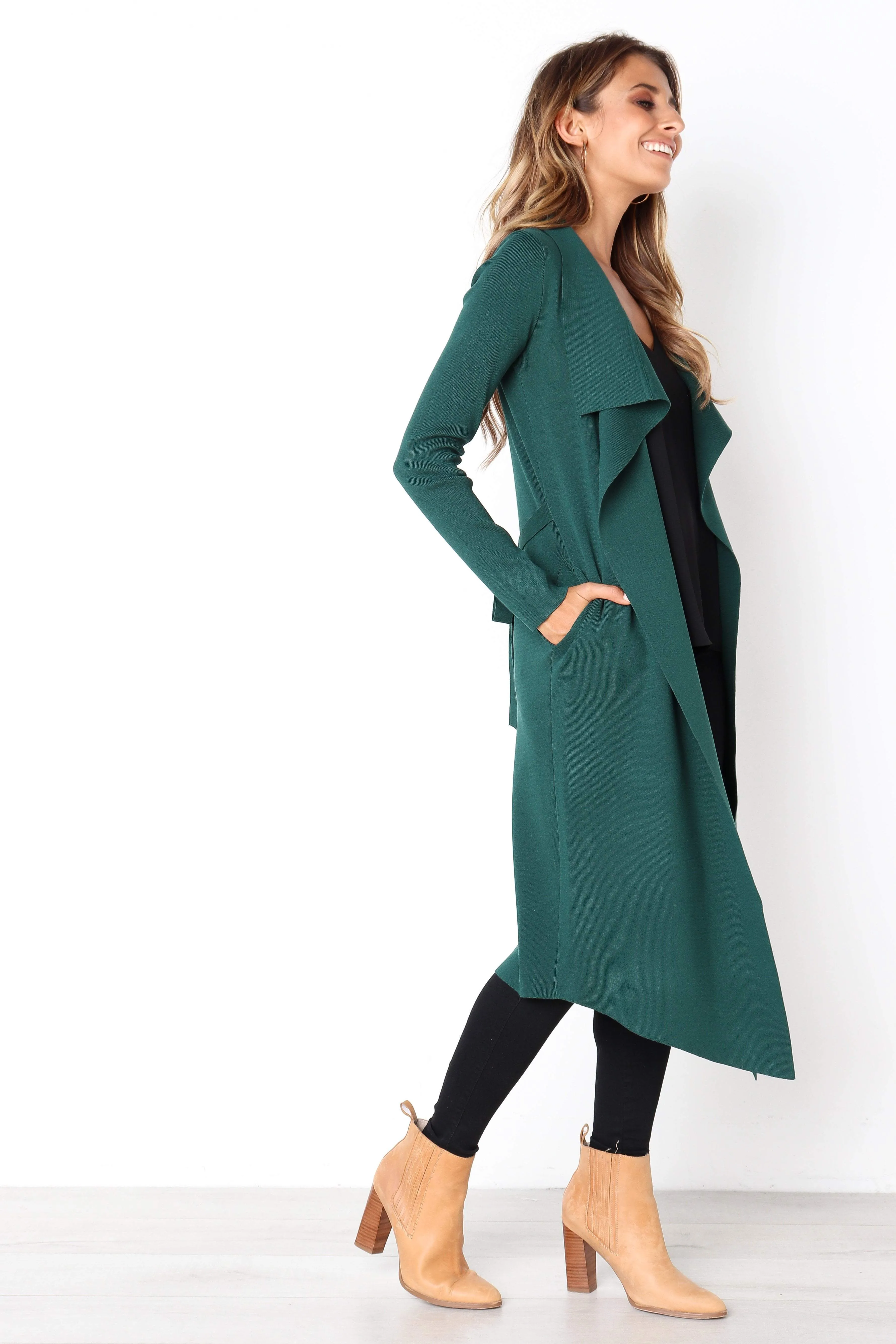 Audrina Cardigan - Forest Green