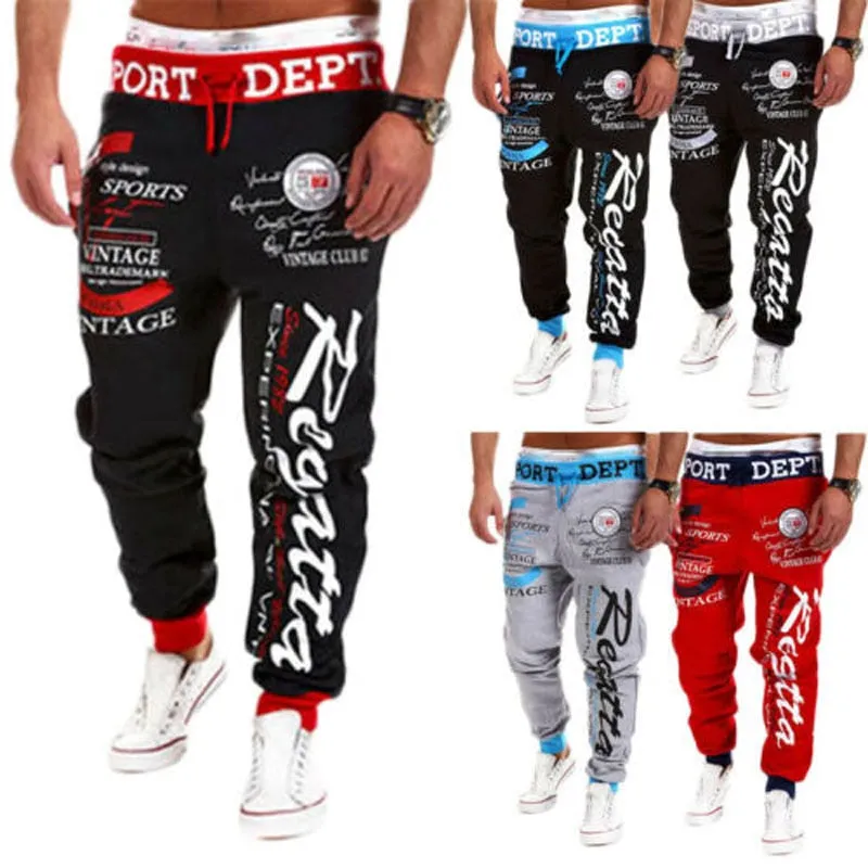 Autumn Winter Men Sport Pants Long Trousers