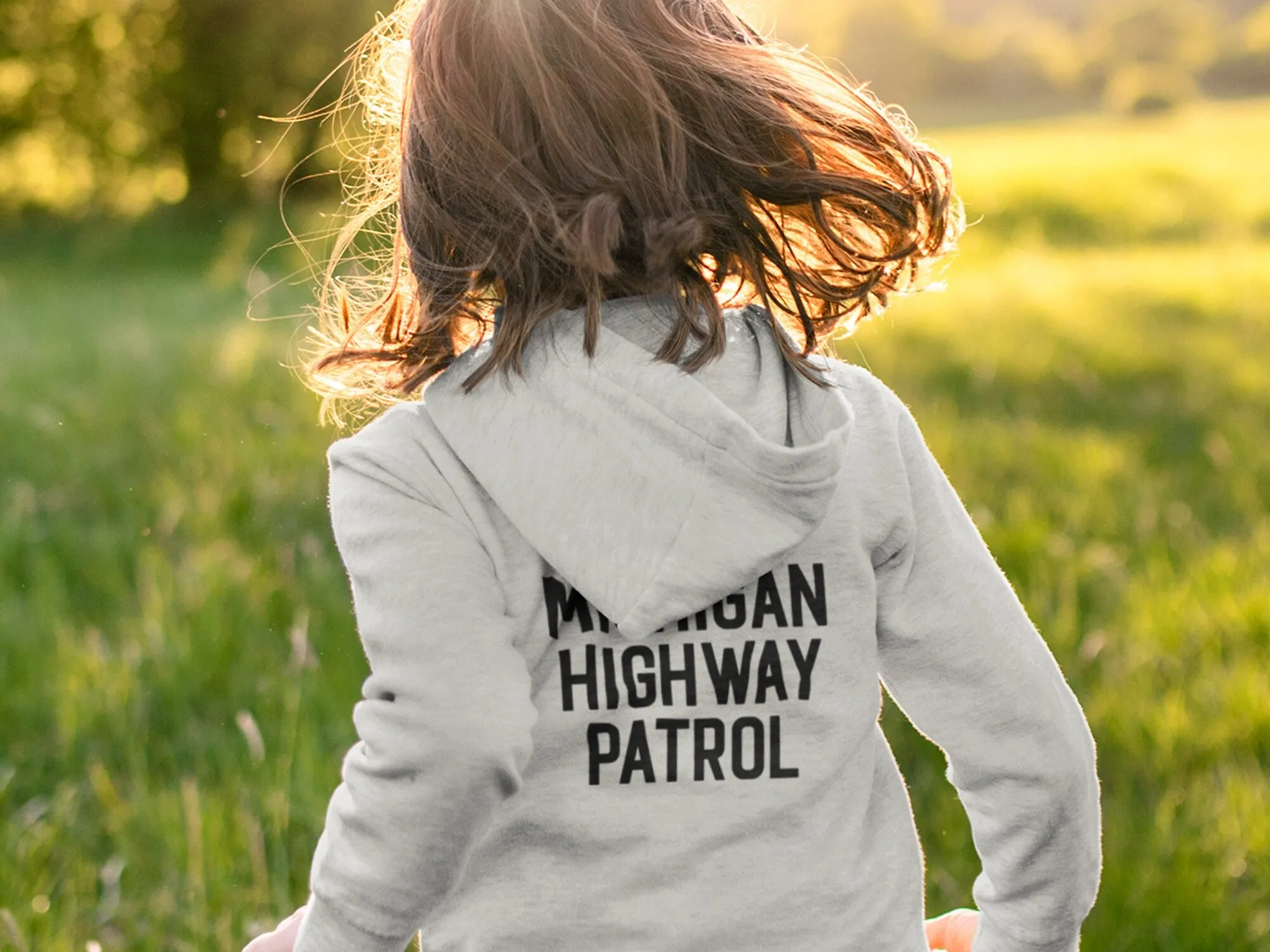 Birthday State Trooper Toddler Gray Heather Hoodie