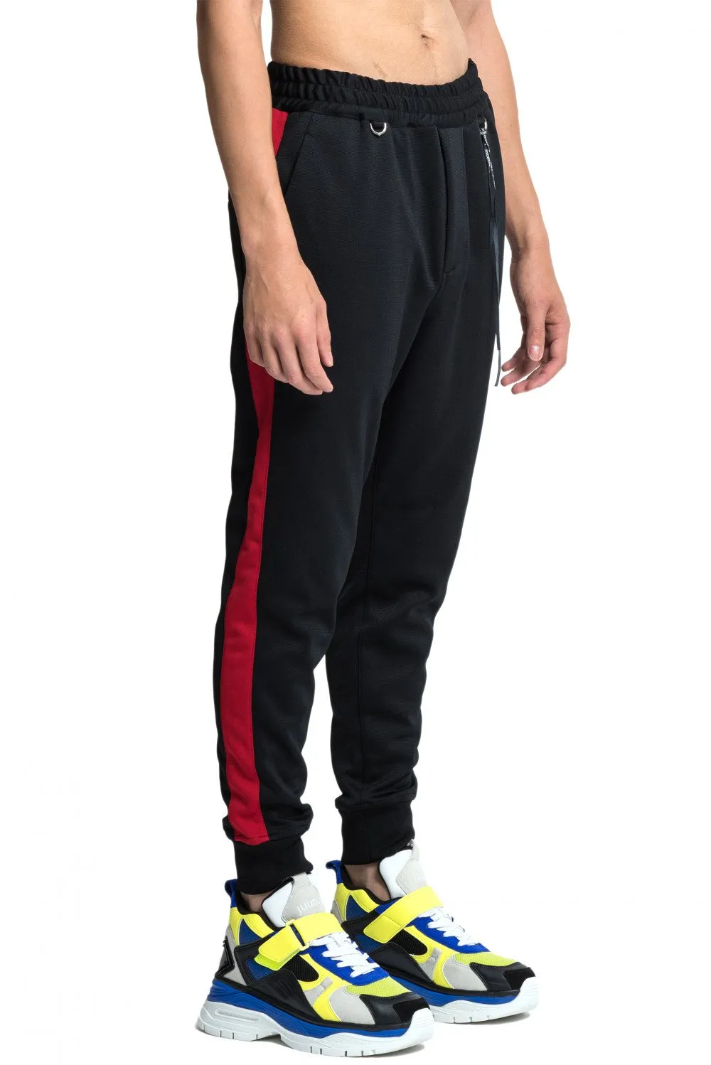 Black Side Strip Track Pants