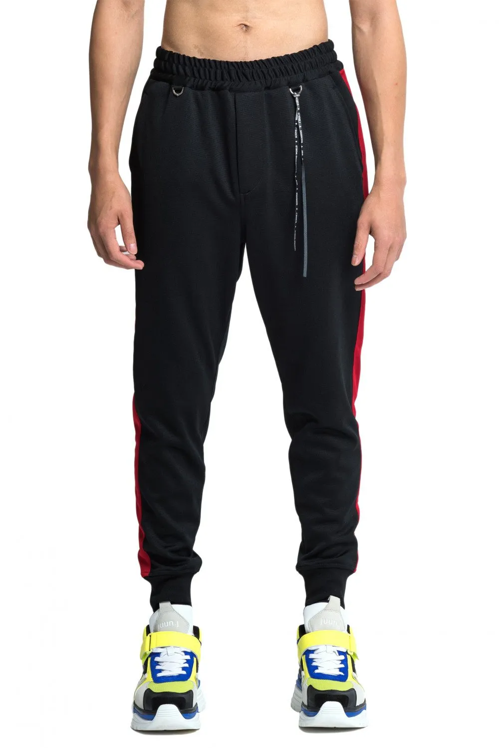 Black Side Strip Track Pants