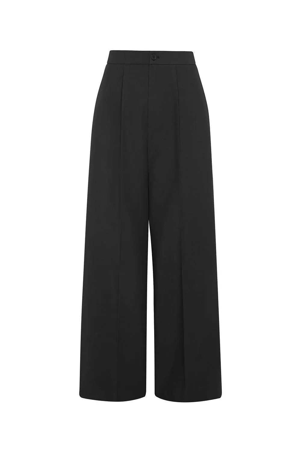 Blaire Straight Basic Polyester Floor Length Pants