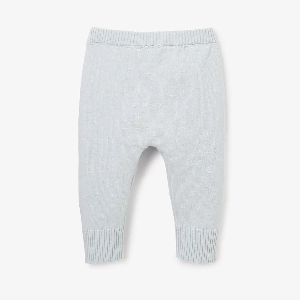 Blue Fine Knit Cotton Baby Pant