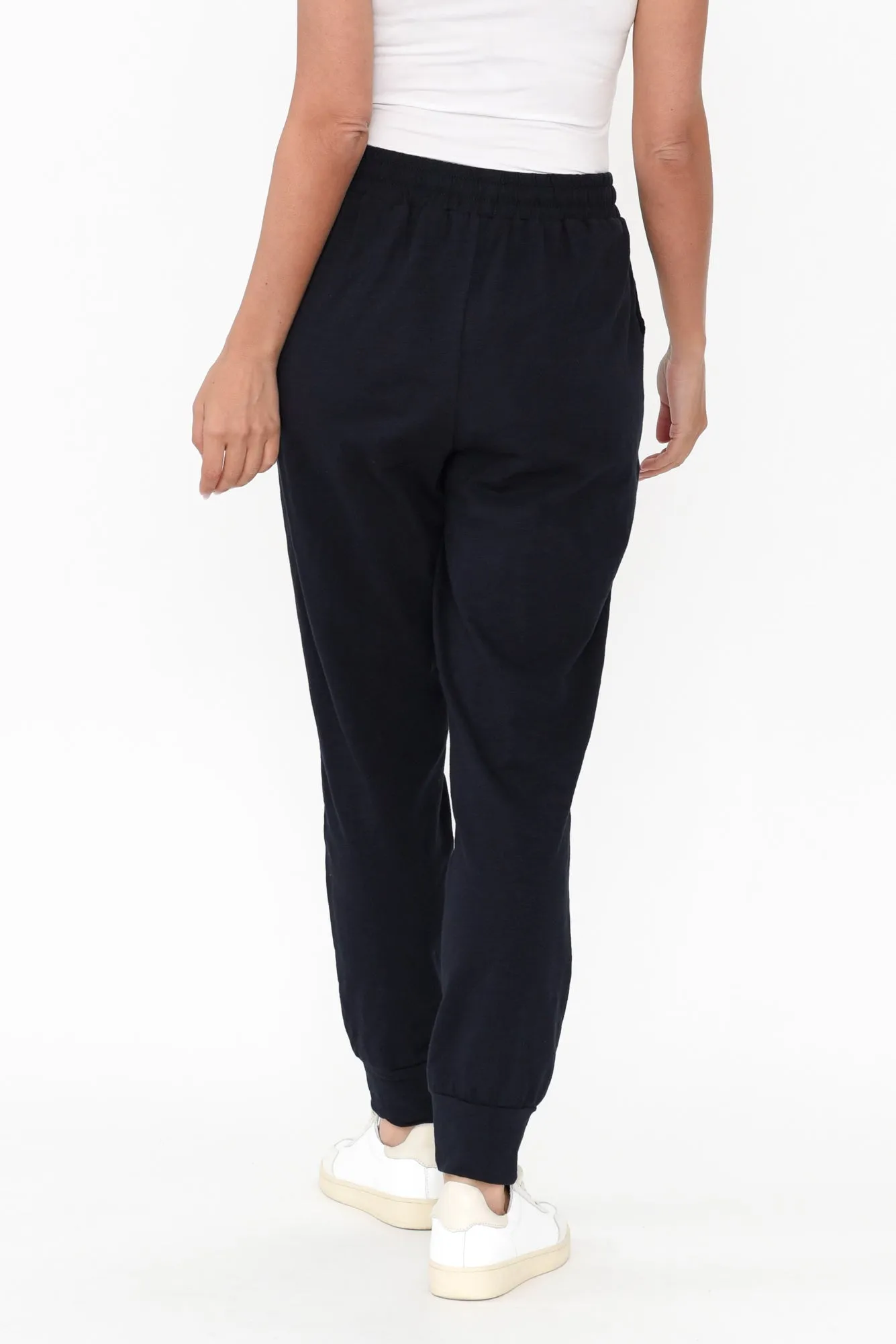 Bondi Navy Cotton Jogger Pants