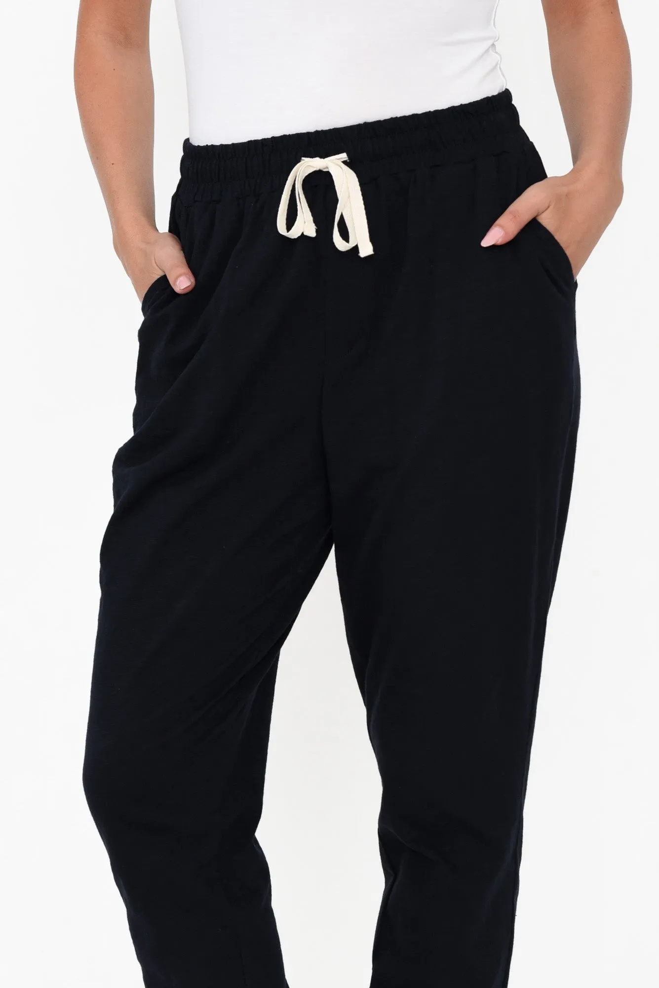 Bondi Navy Cotton Jogger Pants