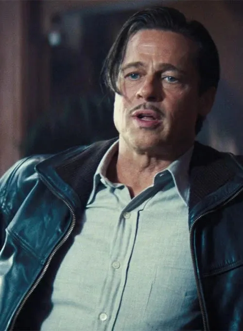 BRAD PITT BABYLON LEATHER JACKET BY TJS