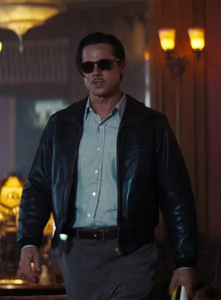 BRAD PITT BABYLON LEATHER JACKET BY TJS