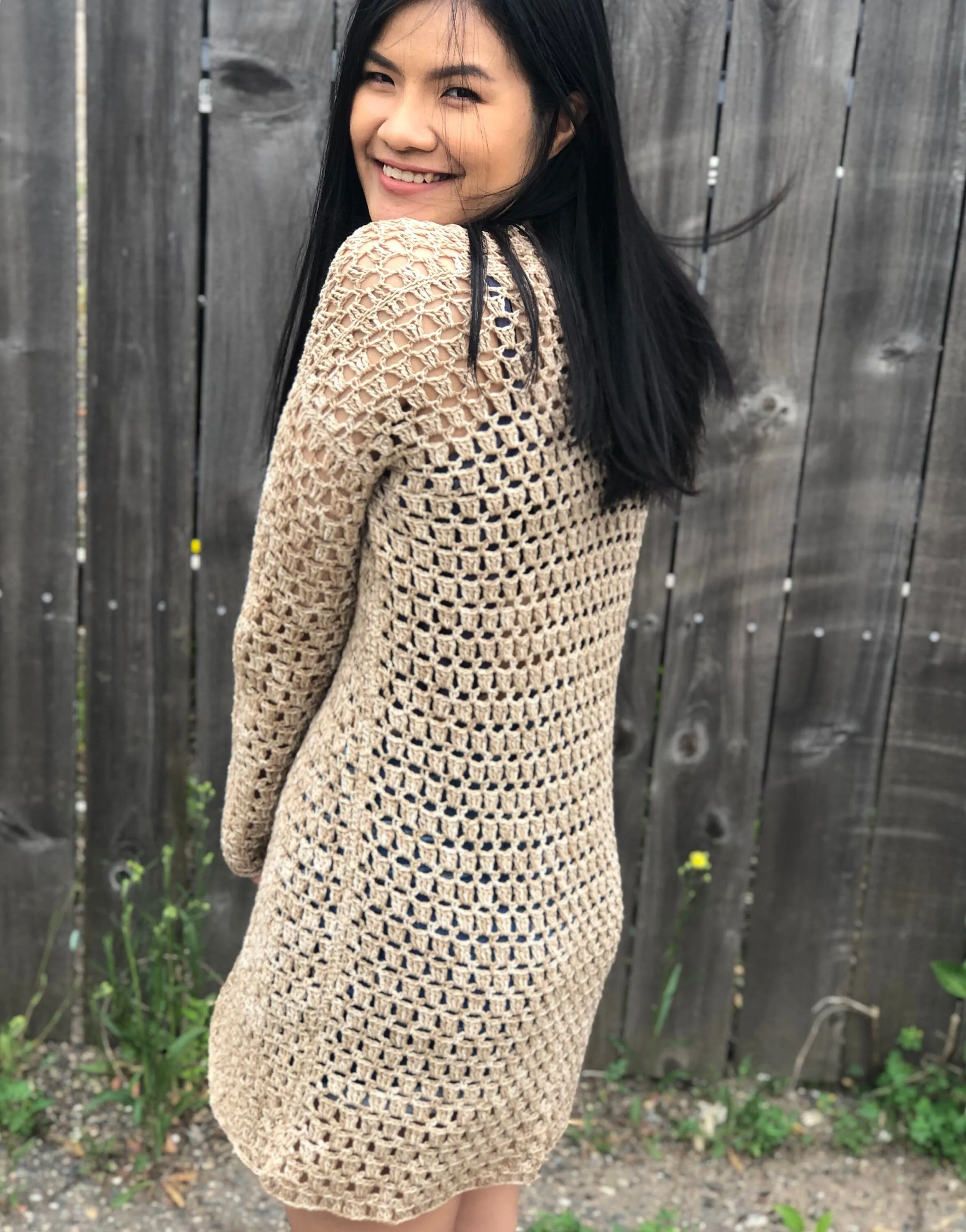 Breezy Crochet Cardigan Pattern for summer, Digital PDF pattern and video tutorial