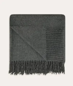 Bryant Alpaca Throw - Dark Grey