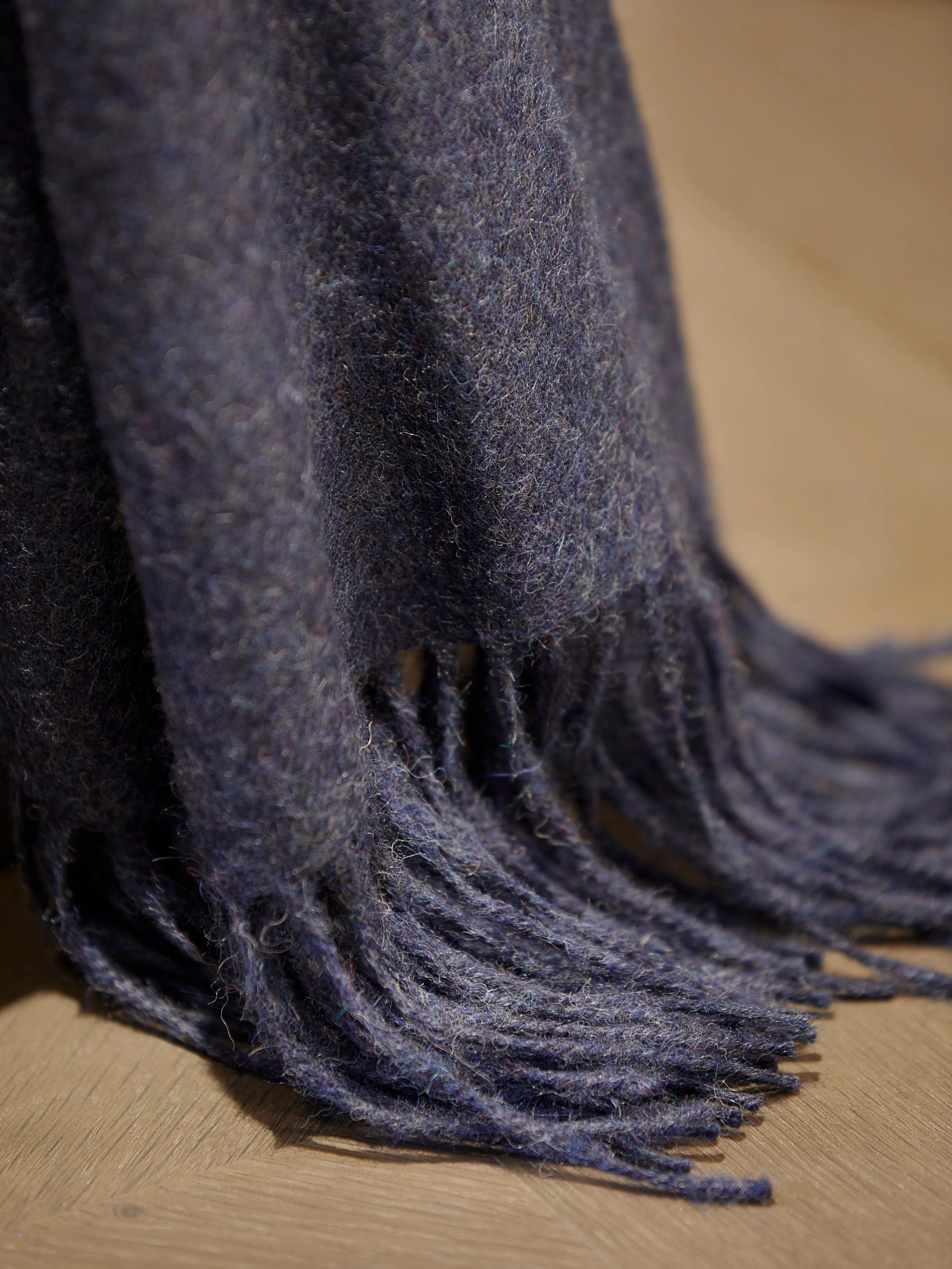 Bryant Alpaca Throw - Navy