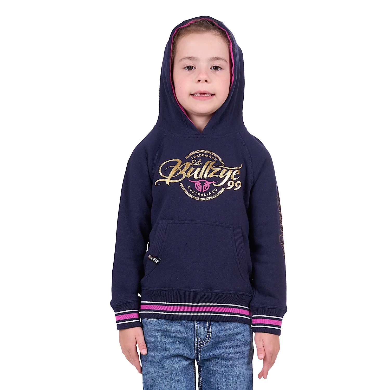 Bullzye Girl's Arden Pullover Hoodie Dark Navy