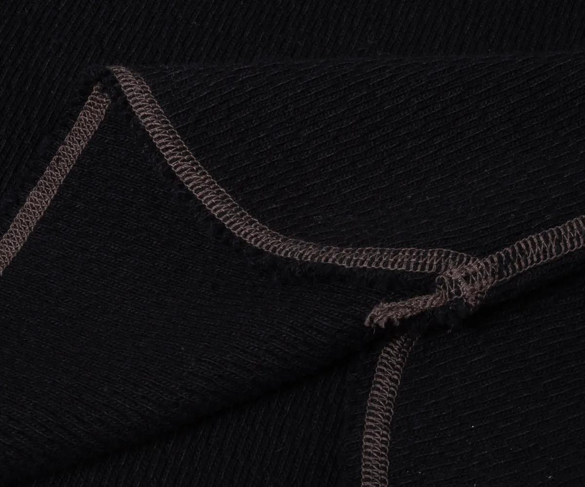 BUZZ RICKSON HENLEY NECK THERMAL - BLACK