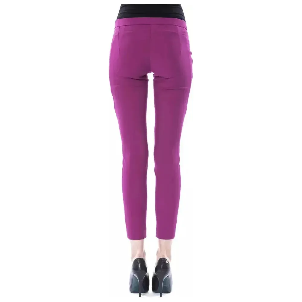 BYBLOS Purple Polyester Women Pants