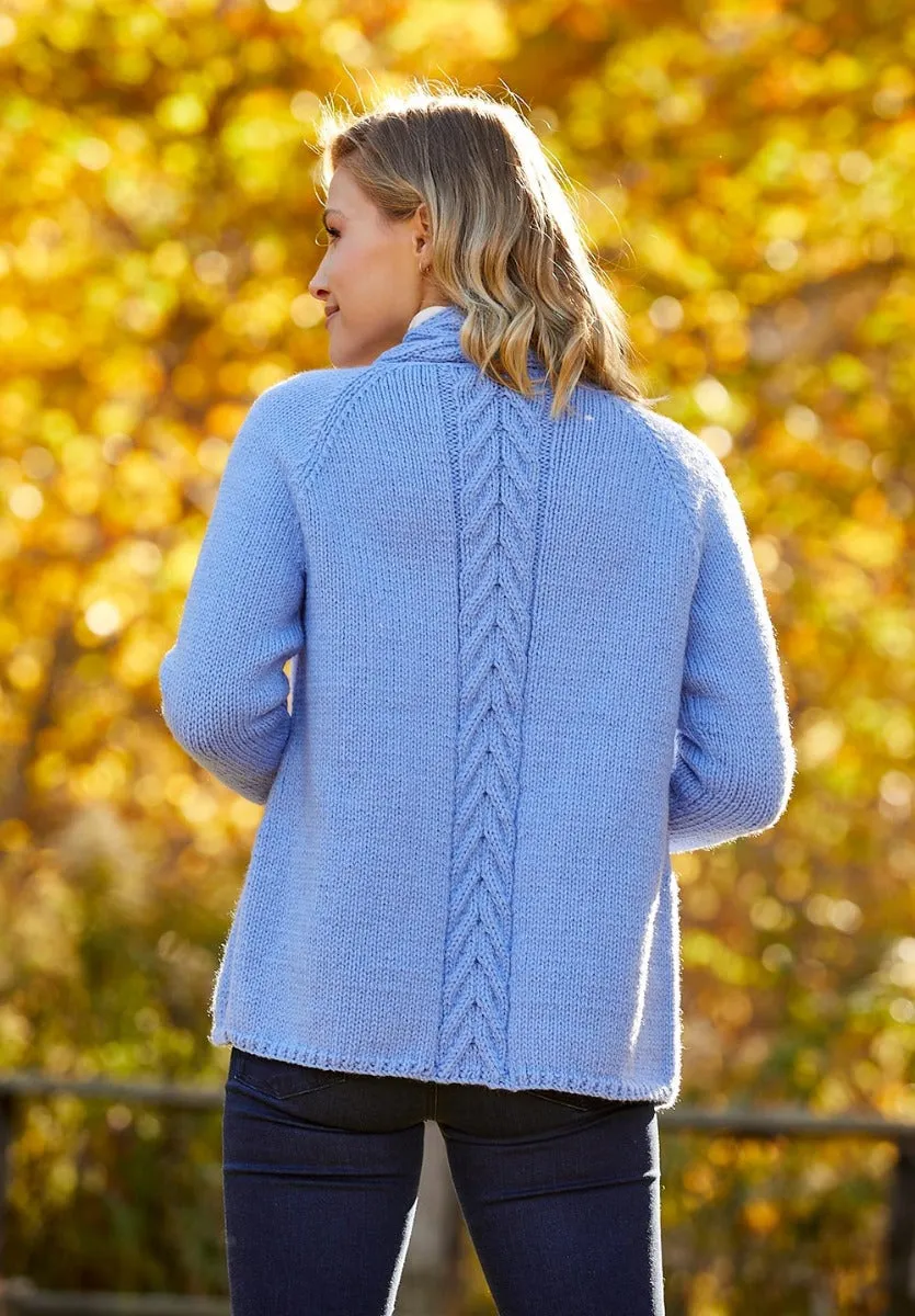 Cabled Trim Cardigan