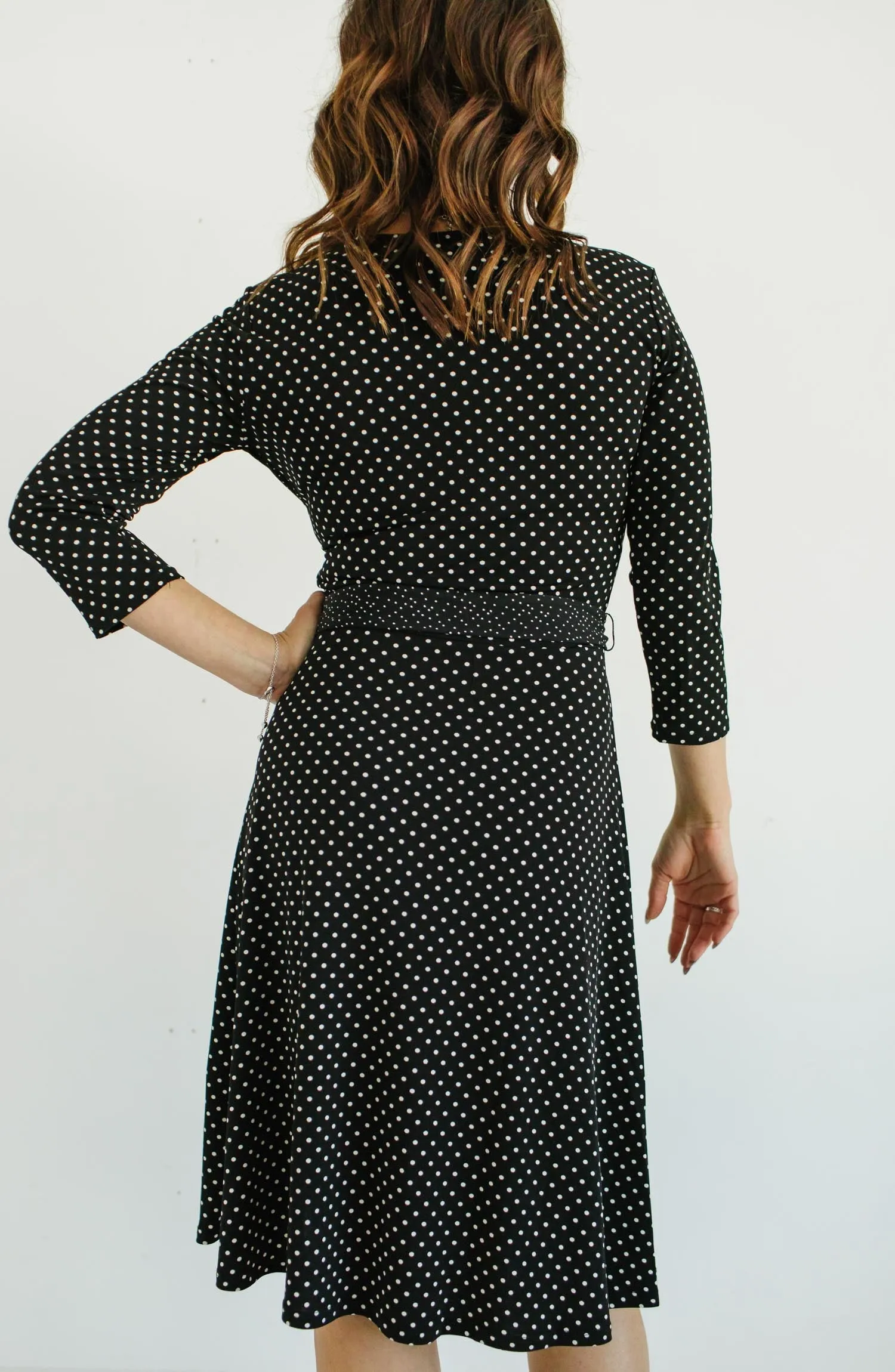 Classic Dot Wrap Dress FINAL SALE