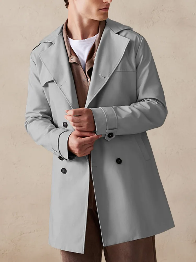 Classic Double-Breasted Trench Coat