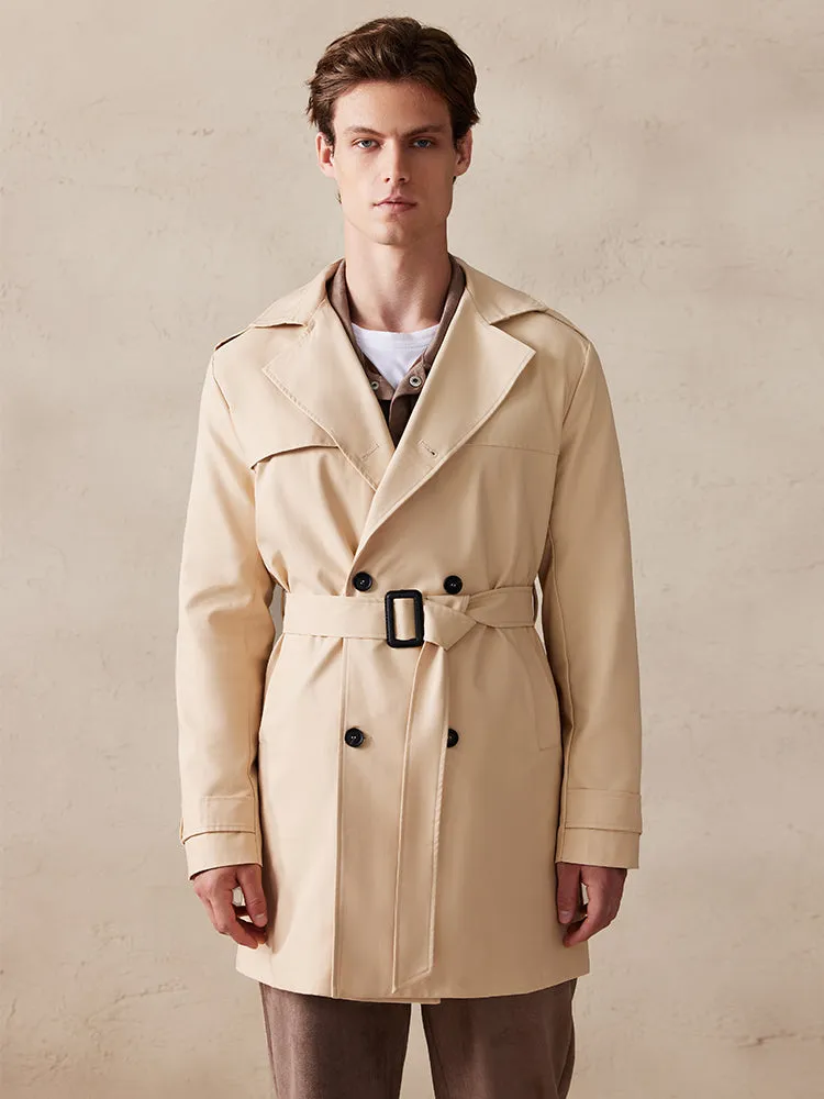 Classic Double-Breasted Trench Coat