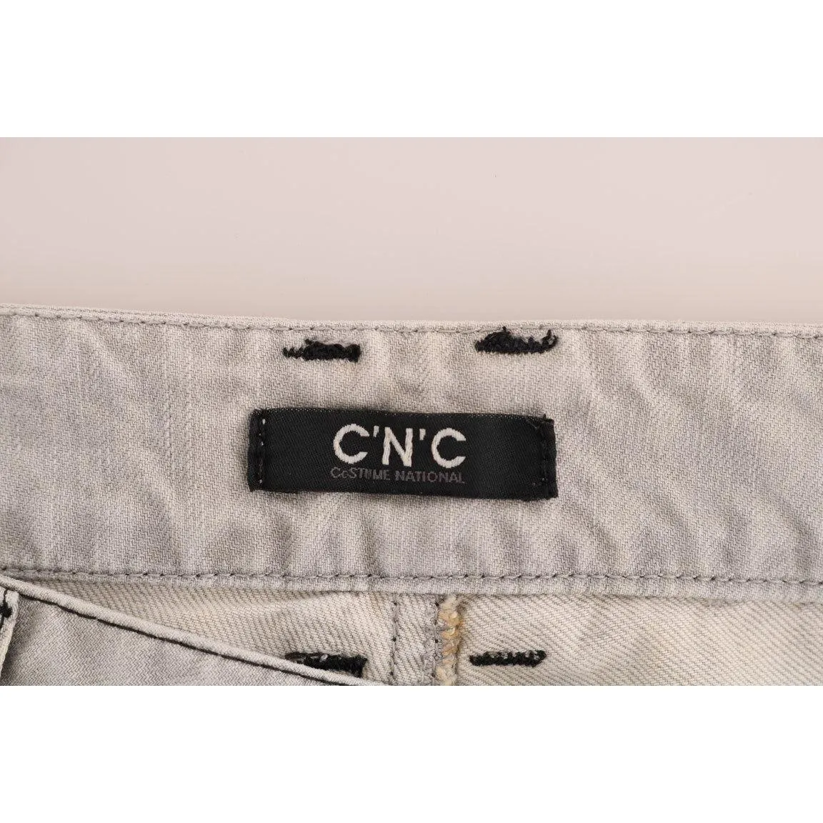 Costume National Sophisticated Gray Super Slim Jeans