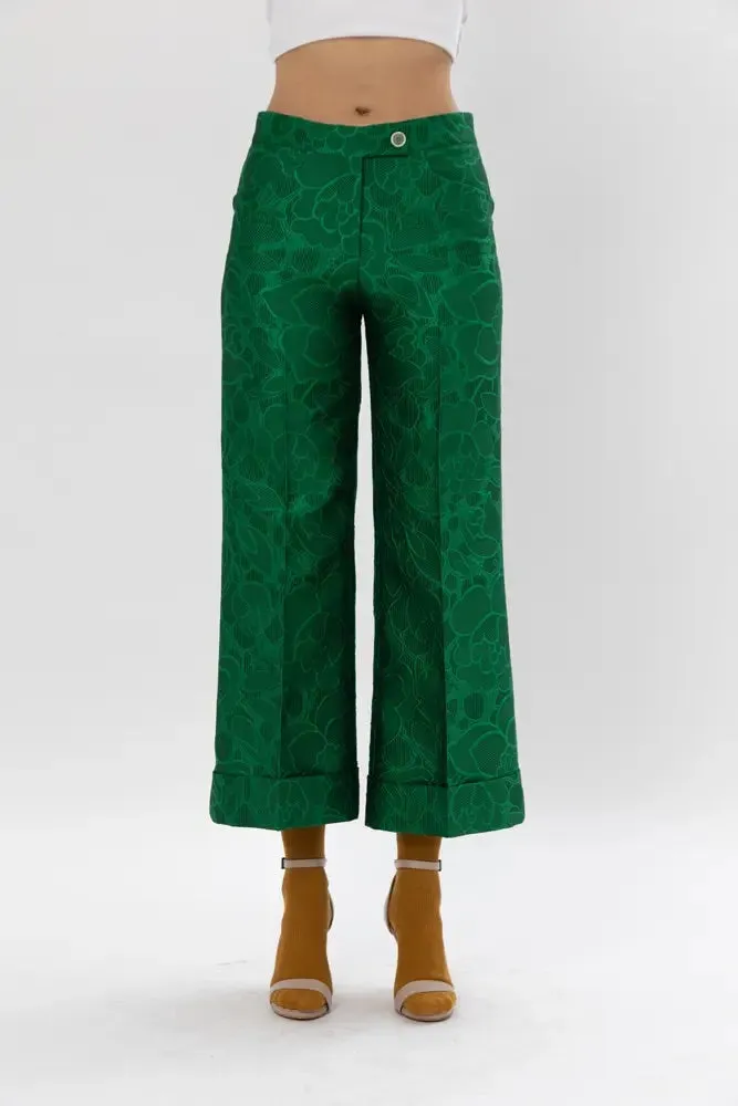 Couture Wide Leg Poppy Print Pant