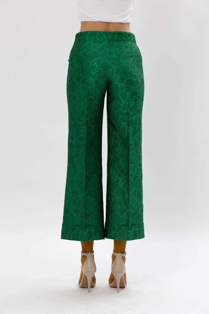 Couture Wide Leg Poppy Print Pant