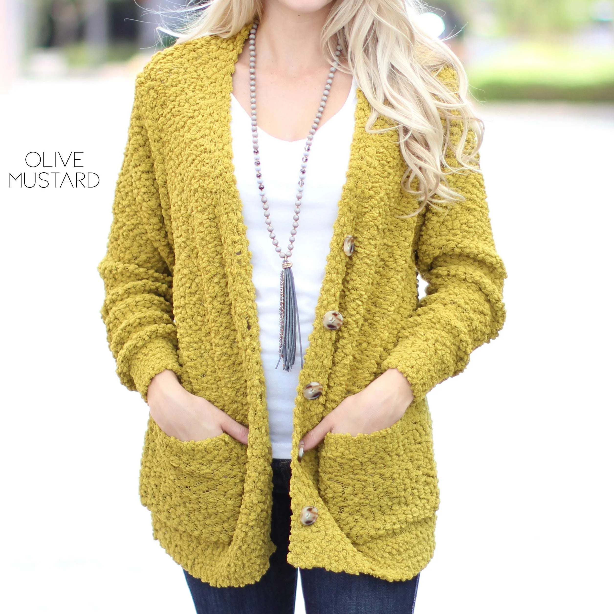 Cozy Button Cardigan | S-XL