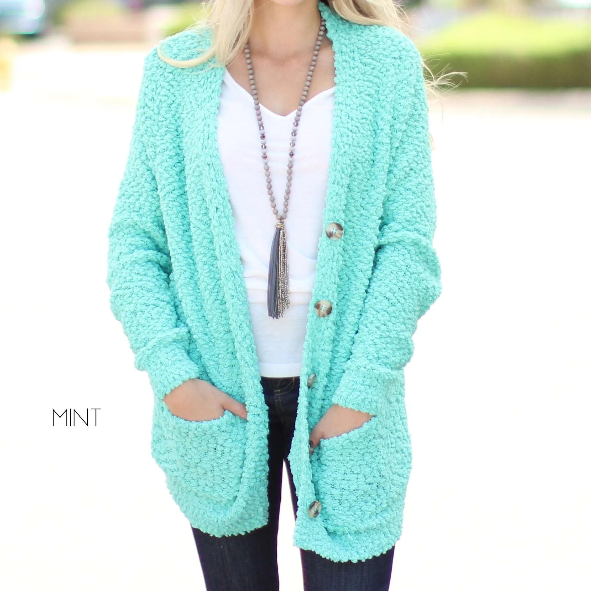 Cozy Button Cardigan | S-XL