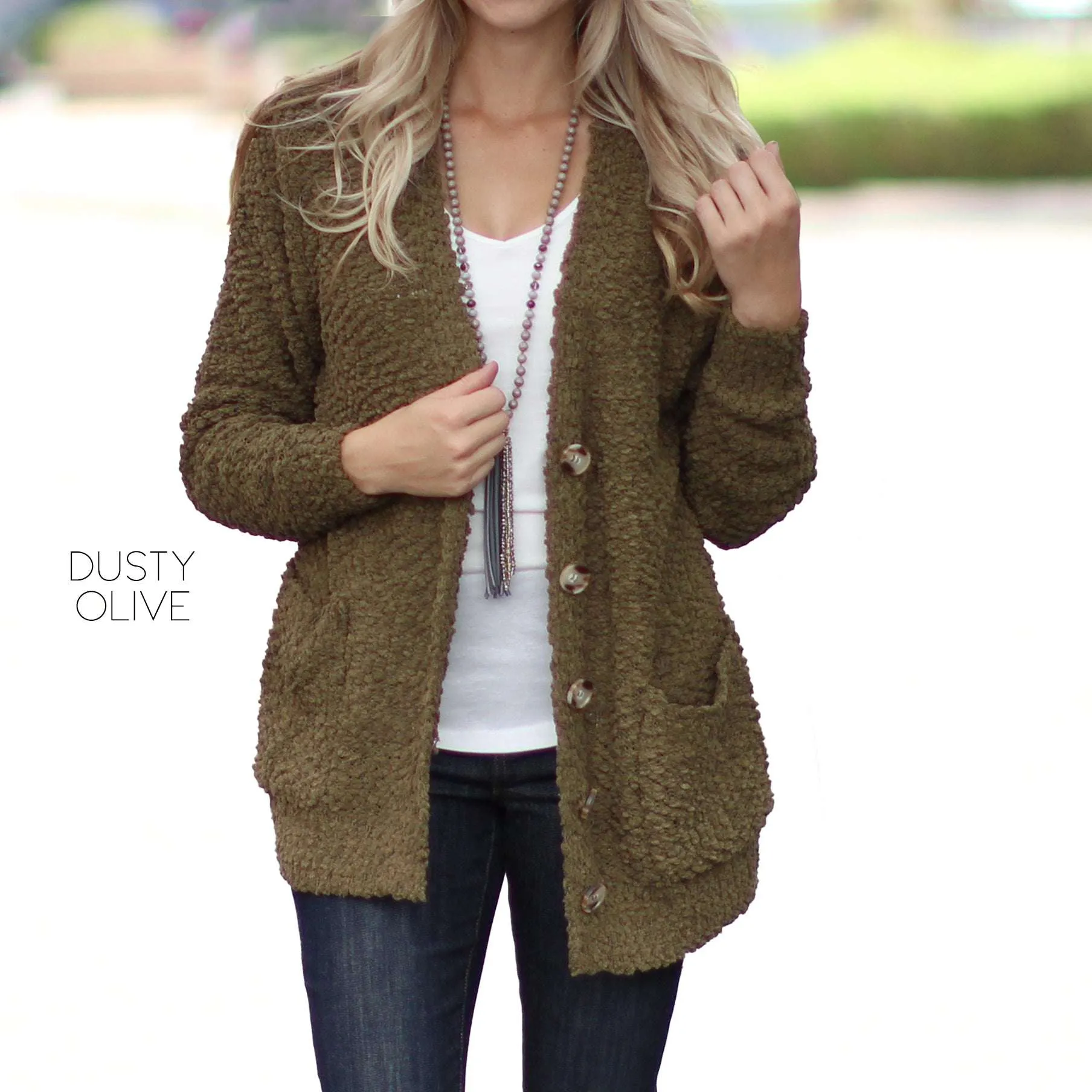 Cozy Button Cardigan | S-XL