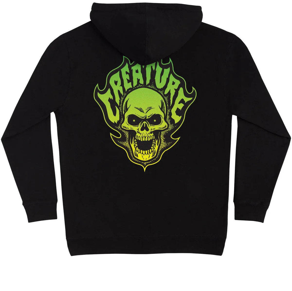 Creature Bonehead Flame Hoodie - Black