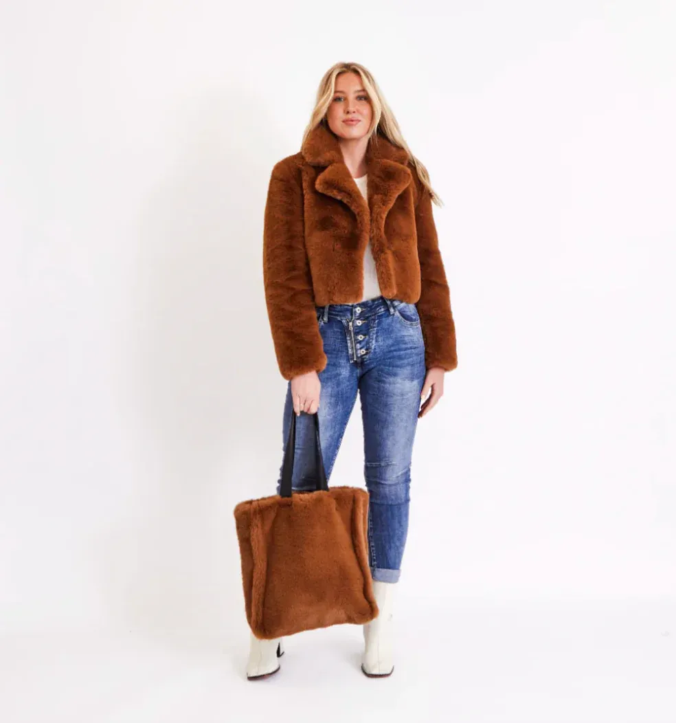 DEA the label Faux Fur Jacket