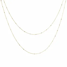 Double Layer Beaded Chain