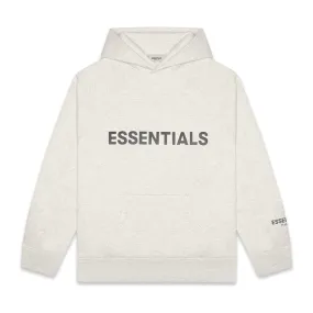 Fear of God Essentials 3D Silicon Applique Pullover Hoodie Oatmeal/Oatmeal Heather/Light Heather Oatmeal