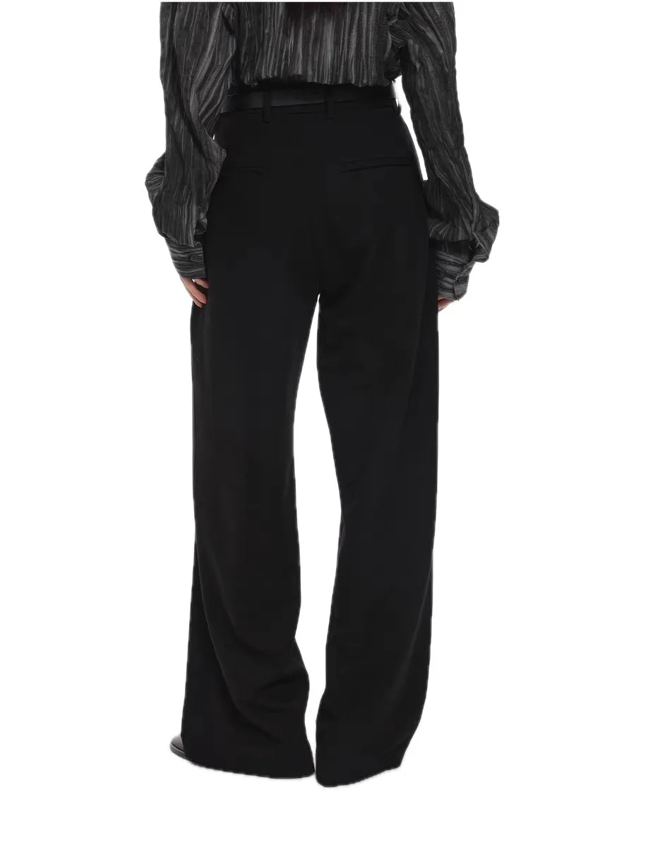 Female Two Pleat Slacks in Black