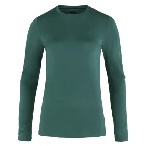 Fjallraven Womens Abisko Wool LS Base Layer T-Shirt Arctic Green