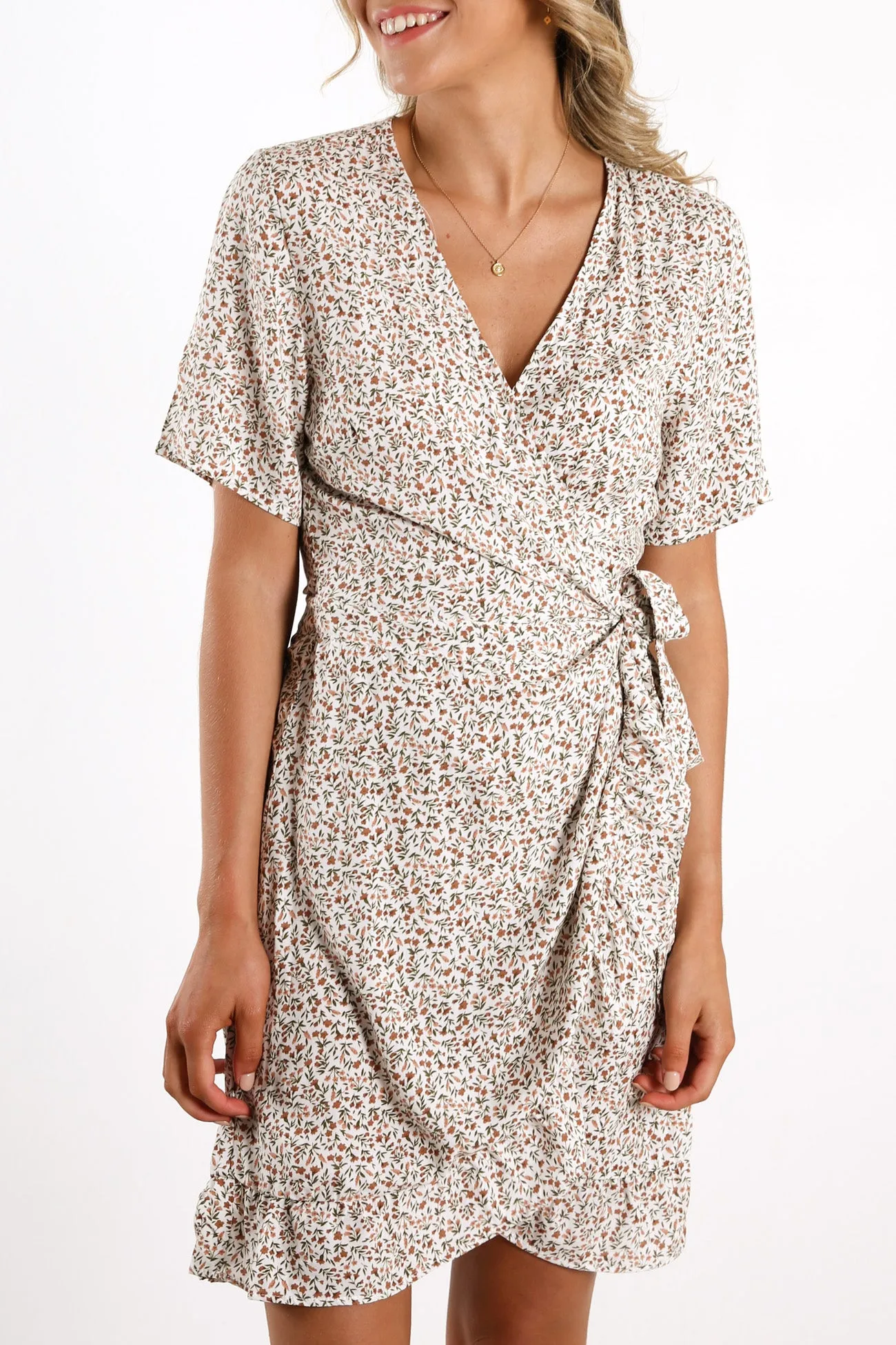 Free Dress Whisper White Print