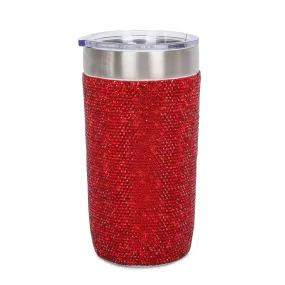 GLITZ & GLAM TRAVEL MUG: CRYSTAL FASHION DESSIGN THERMAL MUG