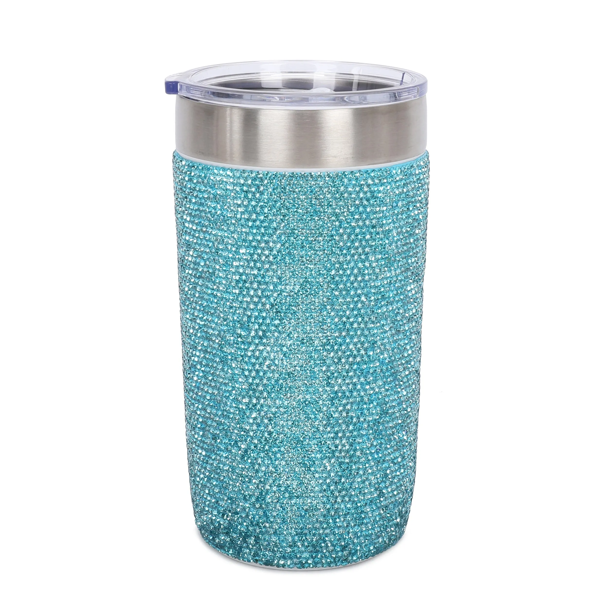 GLITZ & GLAM TRAVEL MUG: CRYSTAL FASHION DESSIGN THERMAL MUG