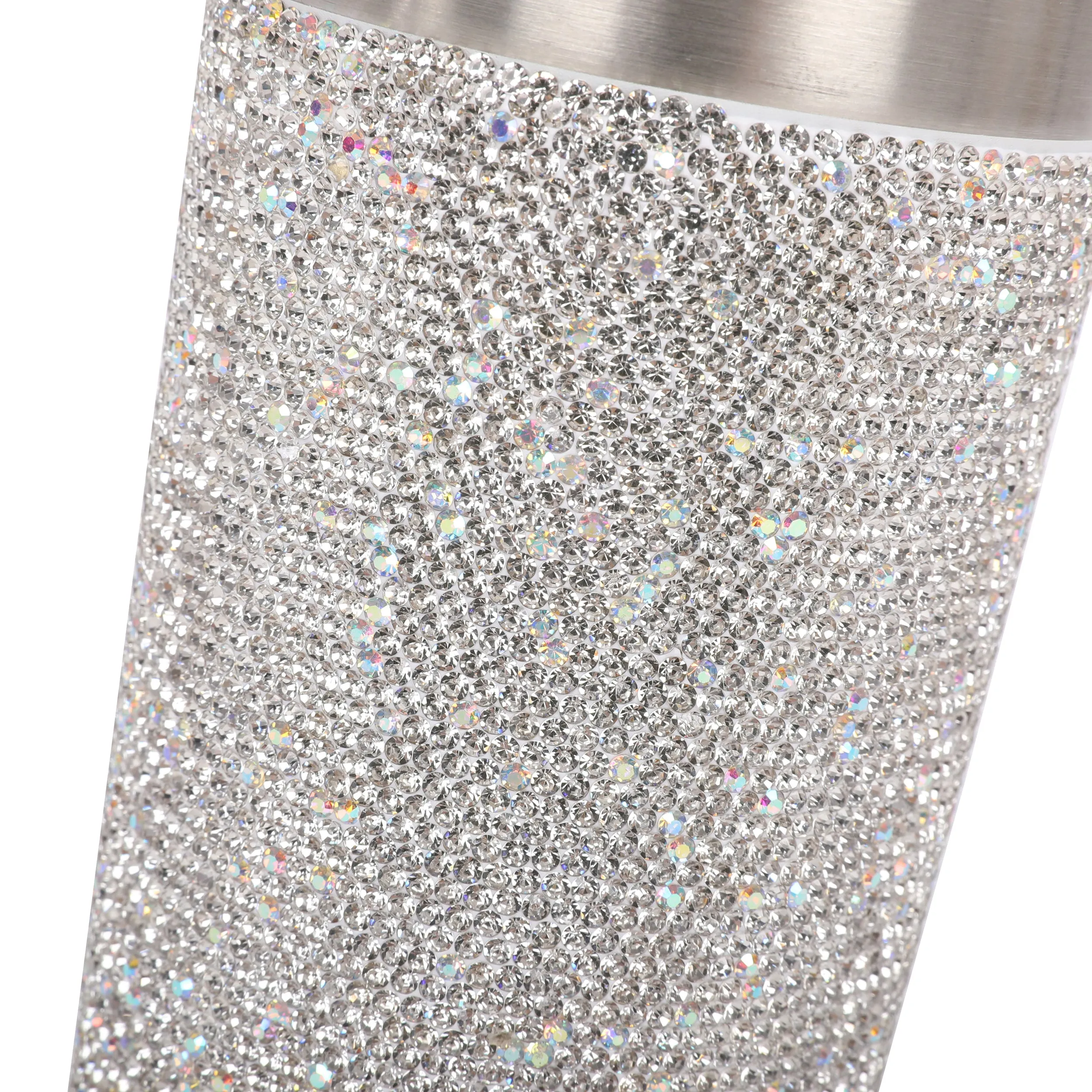 GLITZ & GLAM TRAVEL MUG: CRYSTAL FASHION DESSIGN THERMAL MUG