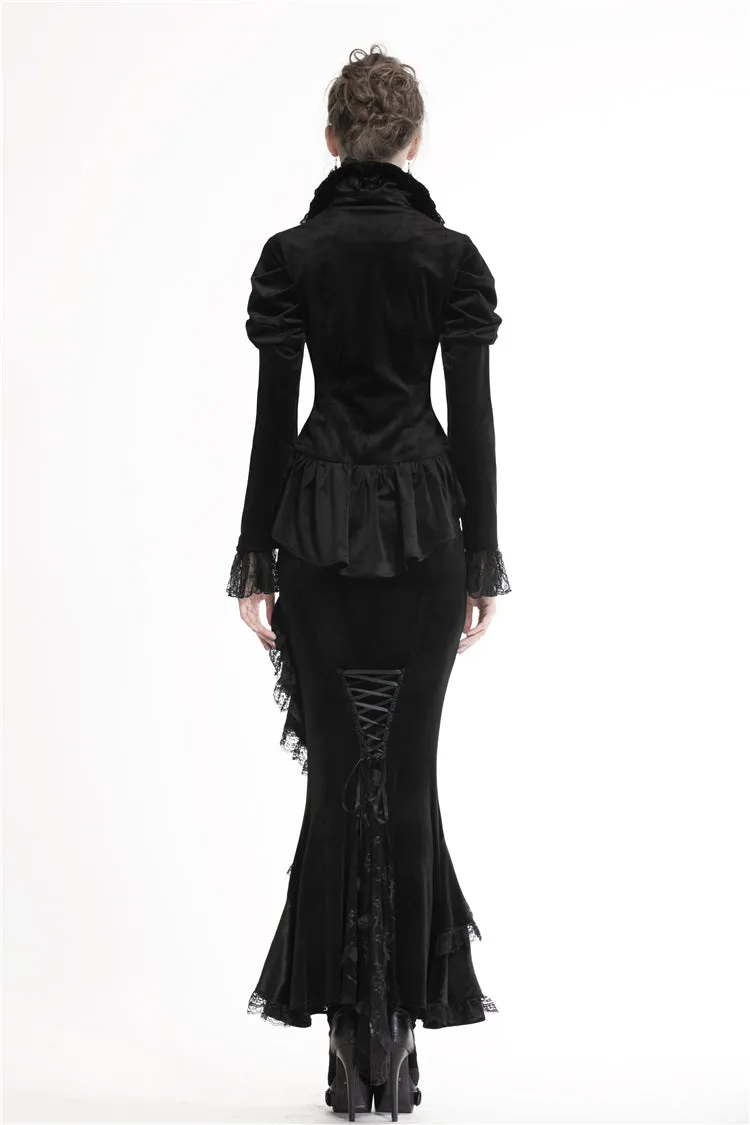 Gothic velvet two-pcs jacket JW191