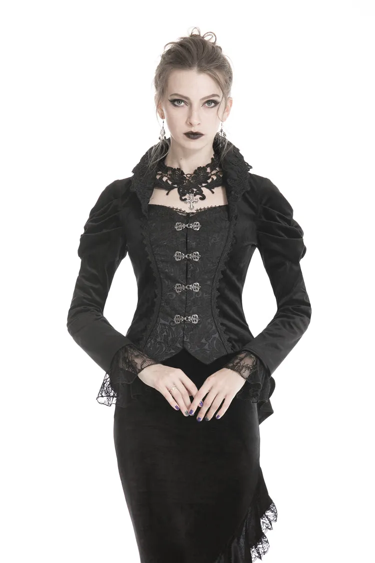 Gothic velvet two-pcs jacket JW191