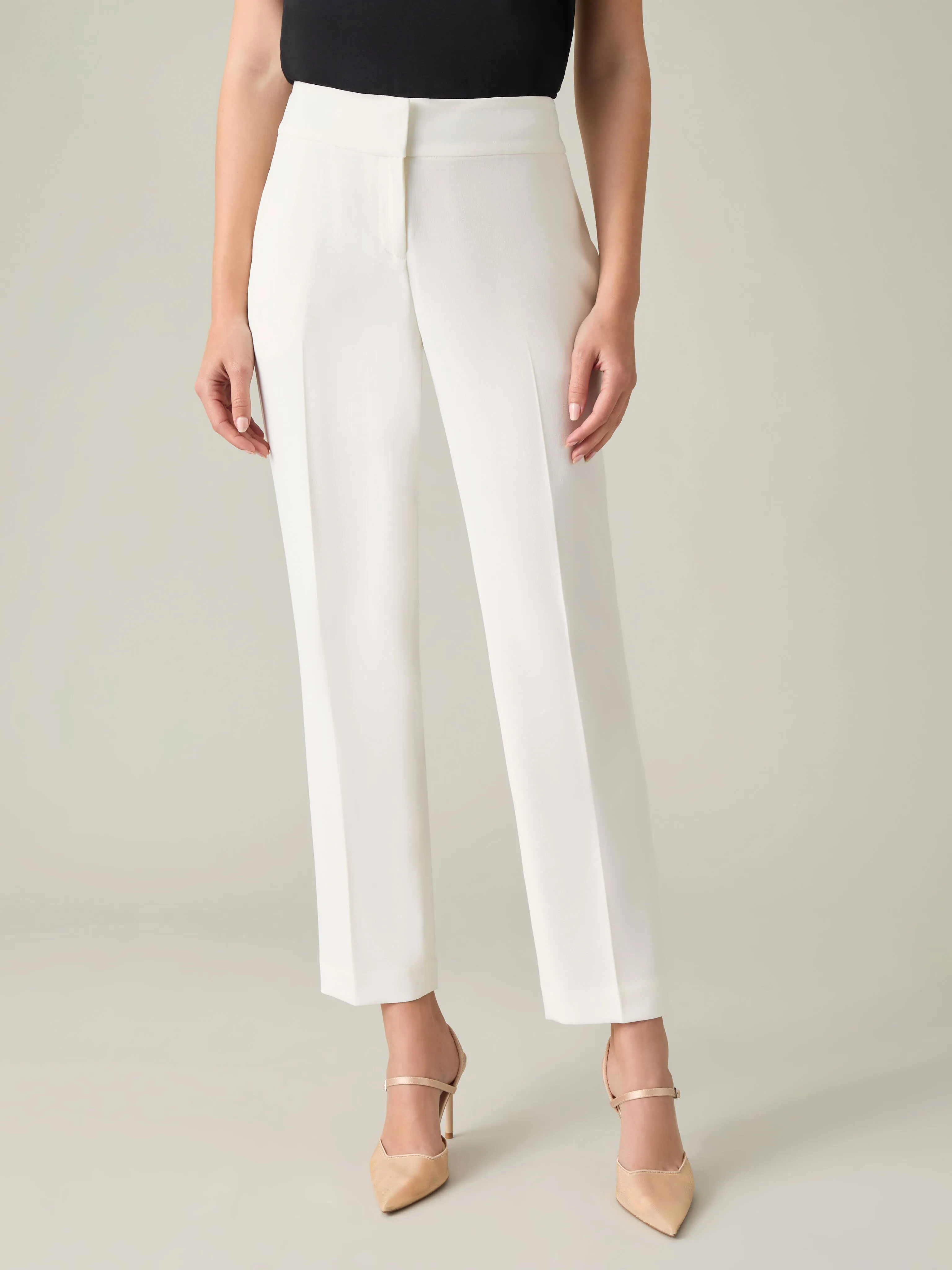 Harlow Pant, Iconic Stretch Crepe