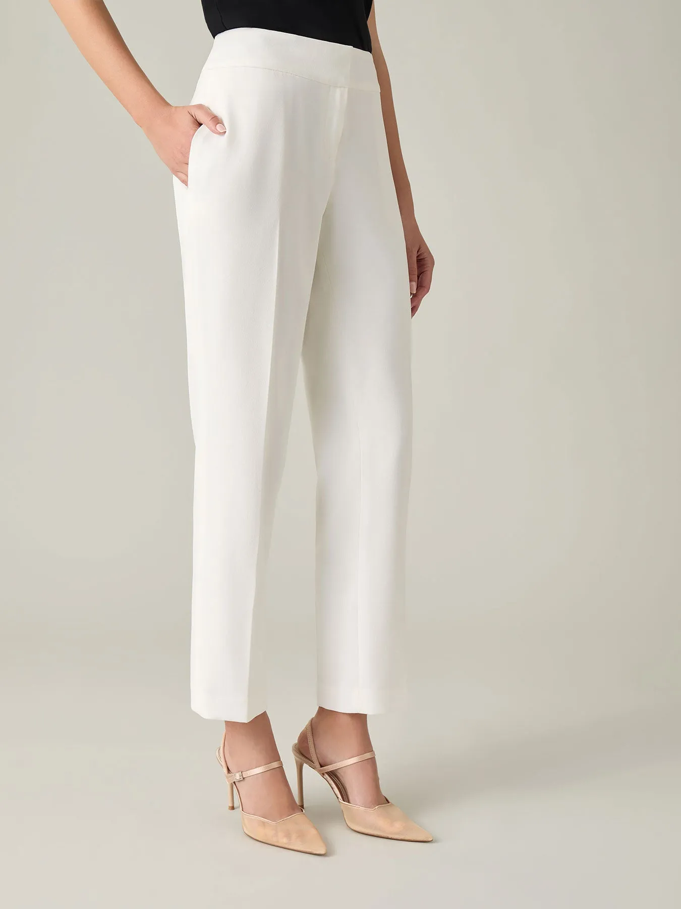 Harlow Pant, Iconic Stretch Crepe